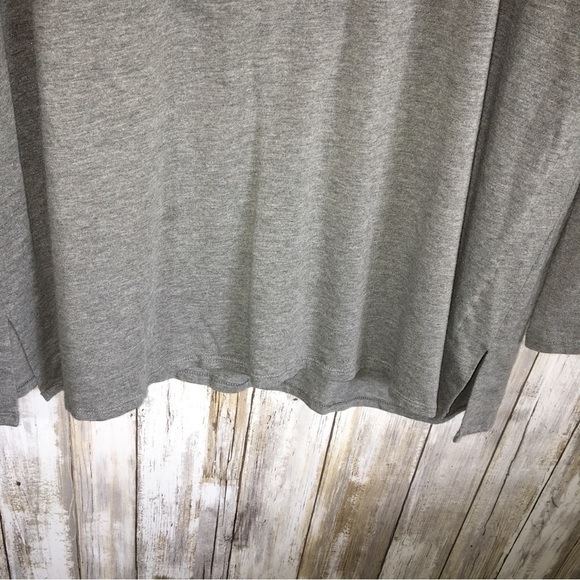 J. Jill Grey Luxe Supima Forward Seam Tunic - Picture 2 of 4